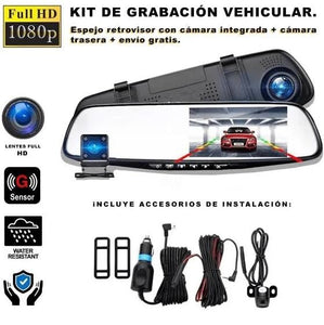 Espejo Retrovisor Doble Cámara