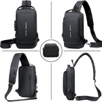 Bolso Anti-Robo Impermeable con Puerto USB