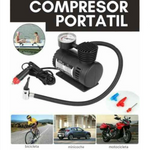 Compresor de Aire PSI Portátil - Inflador de Llantas. Carga Rápida, para Autos, Motos, Bicicletas, Pelotas