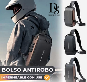 Bolso Anti-Robo Impermeable con Puerto USB