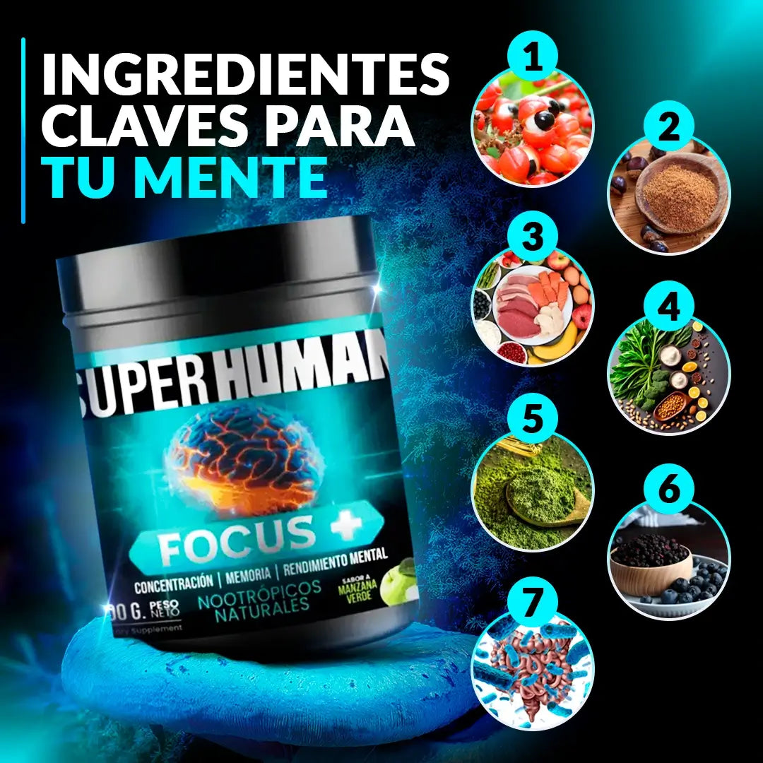 Focus Plus - SuperHuman Máximo Rendimiento Mental y Productivo