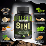 Cápsulas 8 en 1 - Shilajit Ashwagandha Rhodiola Rosea Panax y Ginseng + Envio Gratis